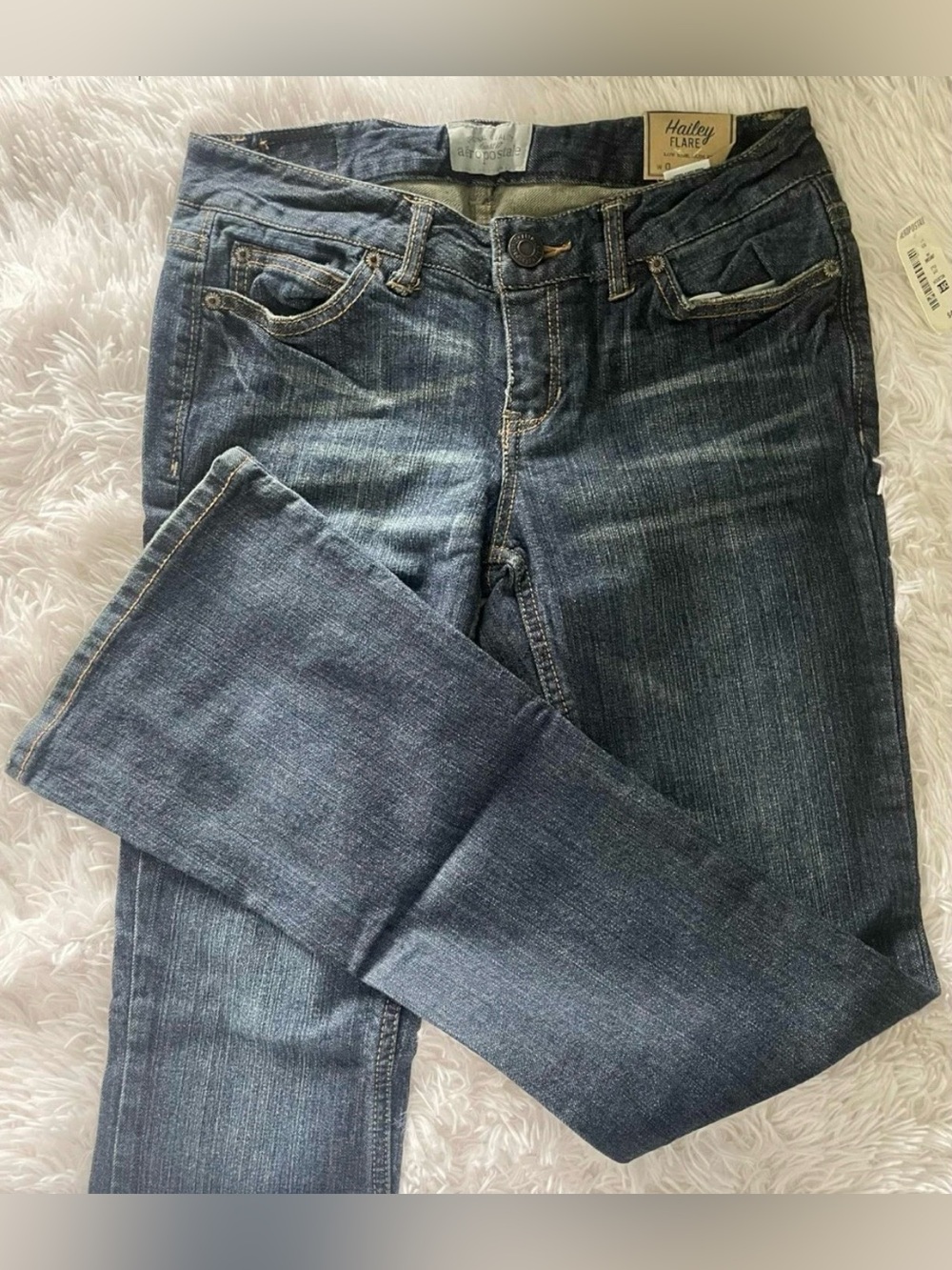 NWT Y2K Aeropostale HAILEY FLARE Jeans (Low Rise/Slim Fit) "Houston" Style #0233
